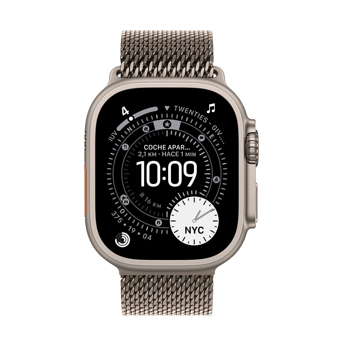 Apple Watch Ultra 3 GPS + Cellular 49mm  Titanio natural con Correa Milanese Loop Natural (L) Titanio Natural-2