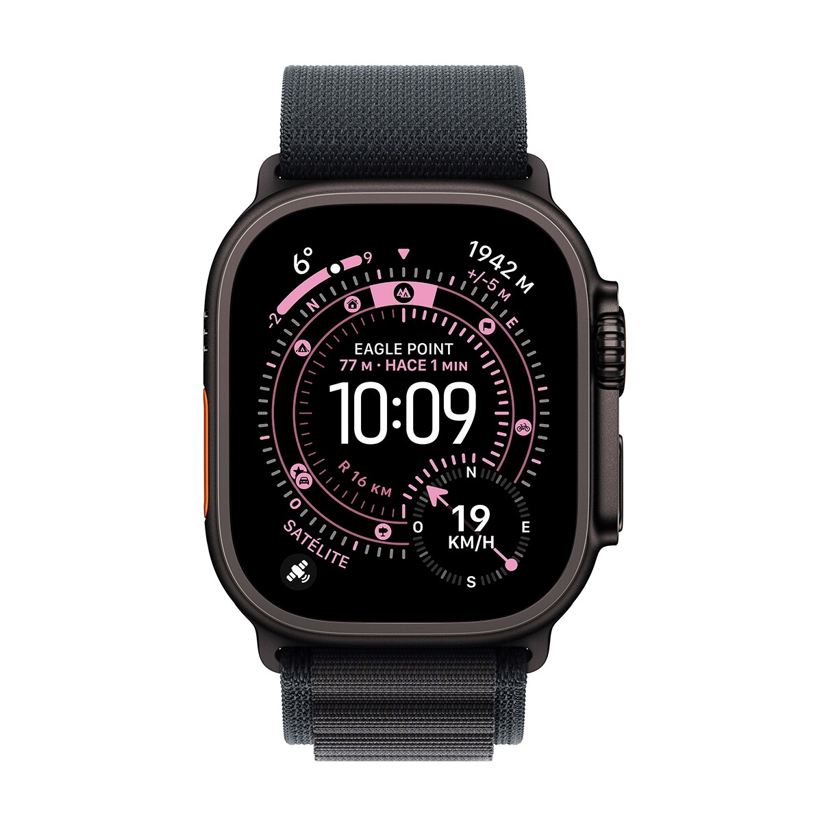 Apple Watch Ultra 3 GPS + Cellular 49mm  Titanio negro con Correa Loop Alpine Negro (L) Titanio Negro-2