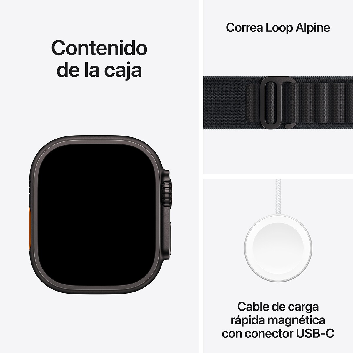 Apple Watch Ultra 3 GPS + Cellular 49mm  Titanio negro con Correa Loop Alpine Negro (L) Titanio Negro-8