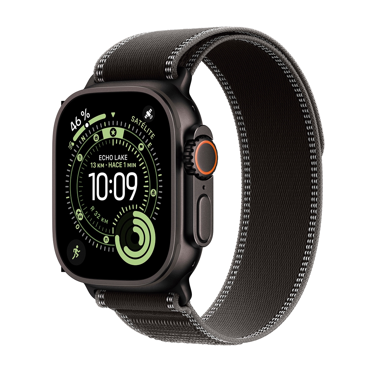 Apple Watch Ultra 3 GPS + Cellular 49mm  Titanio negro con Correa Loop Trail Negro/Carbón (S/M) Titanio Negro-1