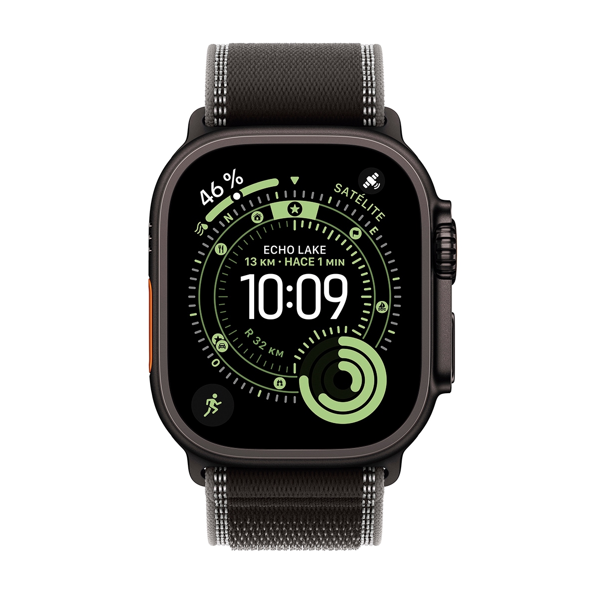 Apple Watch Ultra 3 GPS + Cellular 49mm  Titanio negro con Correa Loop Trail Negro/Carbón (S/M) Titanio Negro-2
