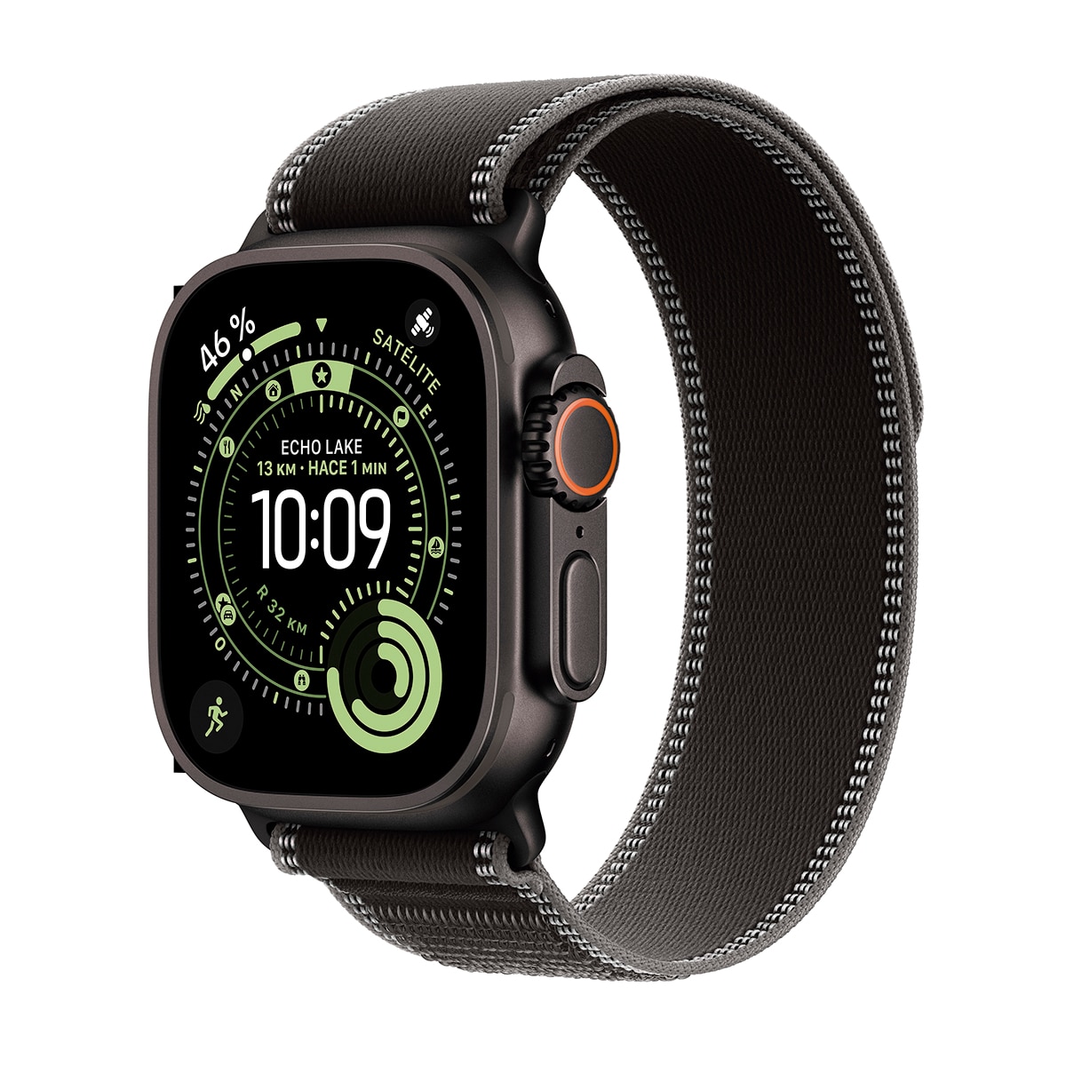 Imagem 0 de Apple Watch Ultra 3 GPS + Cellular 49mm Titânio Preto com Bracelete Loop Preto/Carvão (M/L)
