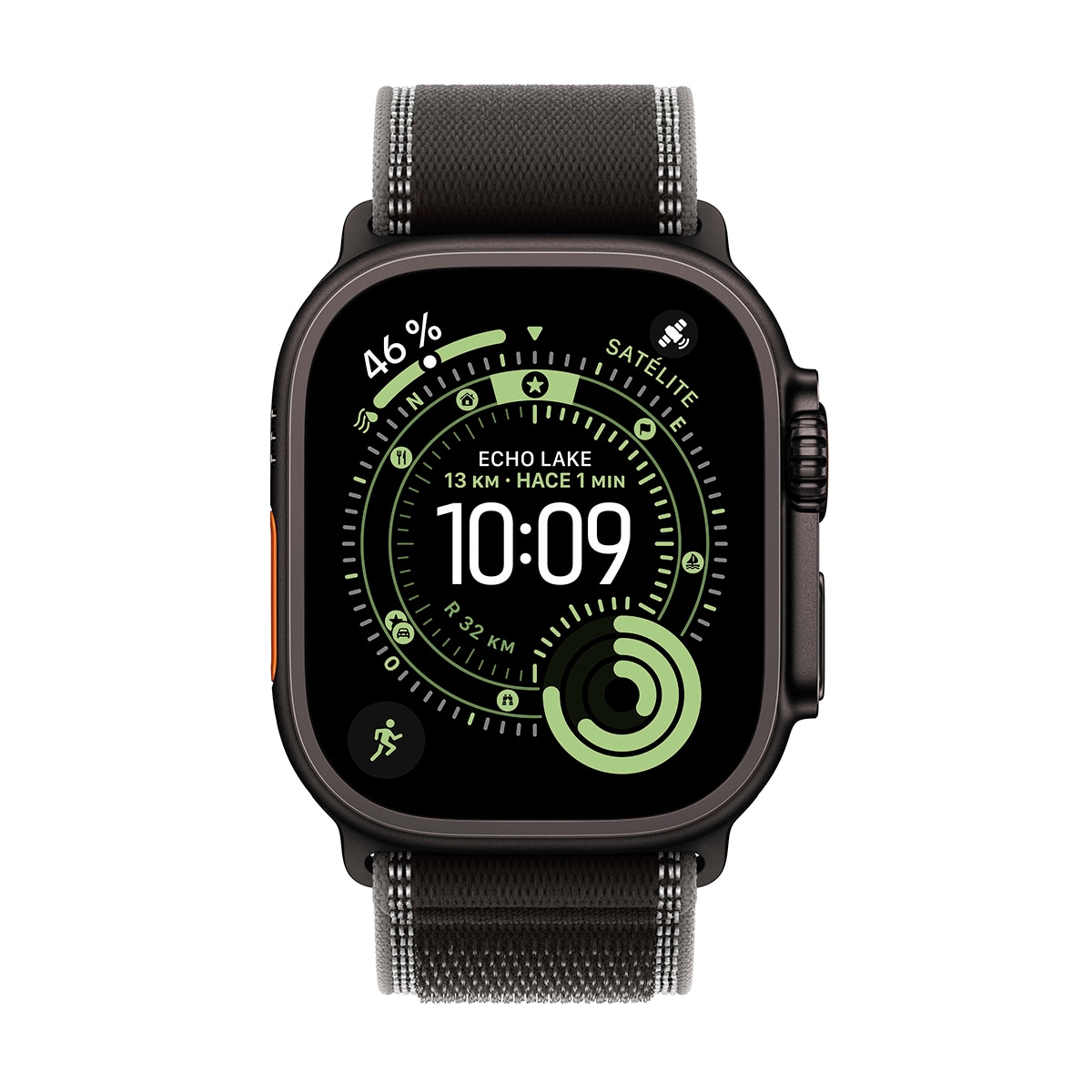 Apple Watch Ultra 3 GPS + Cellular 49mm  Titanio negro con Correa Loop Trail Negro/Carbón (M/L) Titanio Negro-2