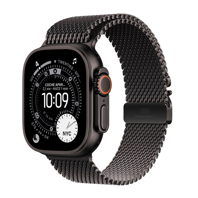 Imagen 0 de Apple Watch Ultra 3 GPS + Cellular 49mm  Titanio negro con Correa Milanese Loop Negro (S)
