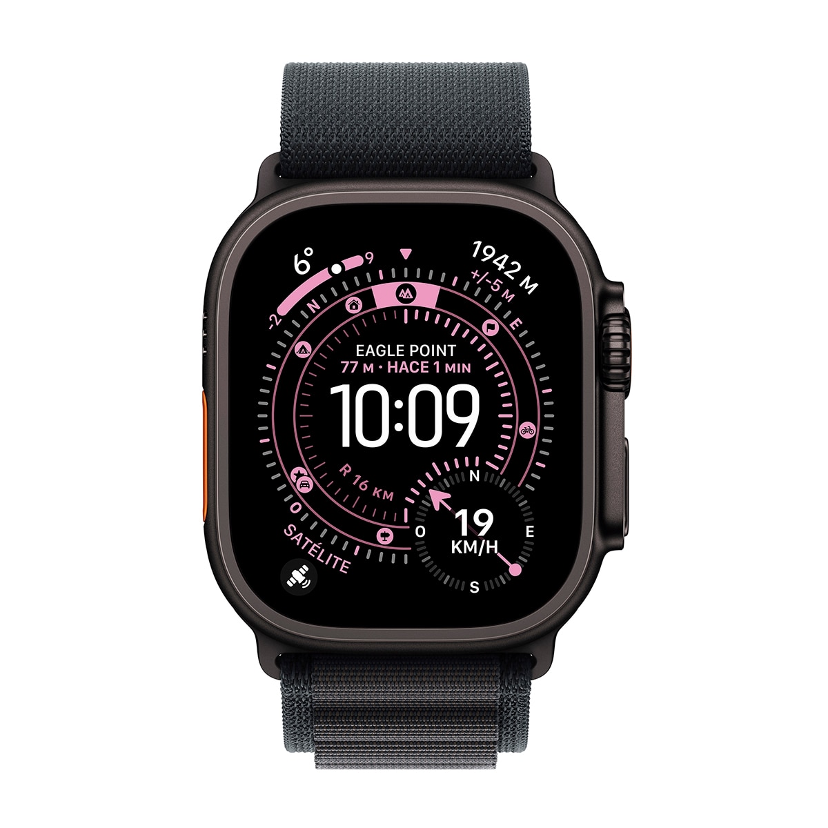 Apple Watch Ultra 3 GPS + Cellular 49mm  Titanio negro con Correa Loop Alpine Negro (S) Titanio Negro-2