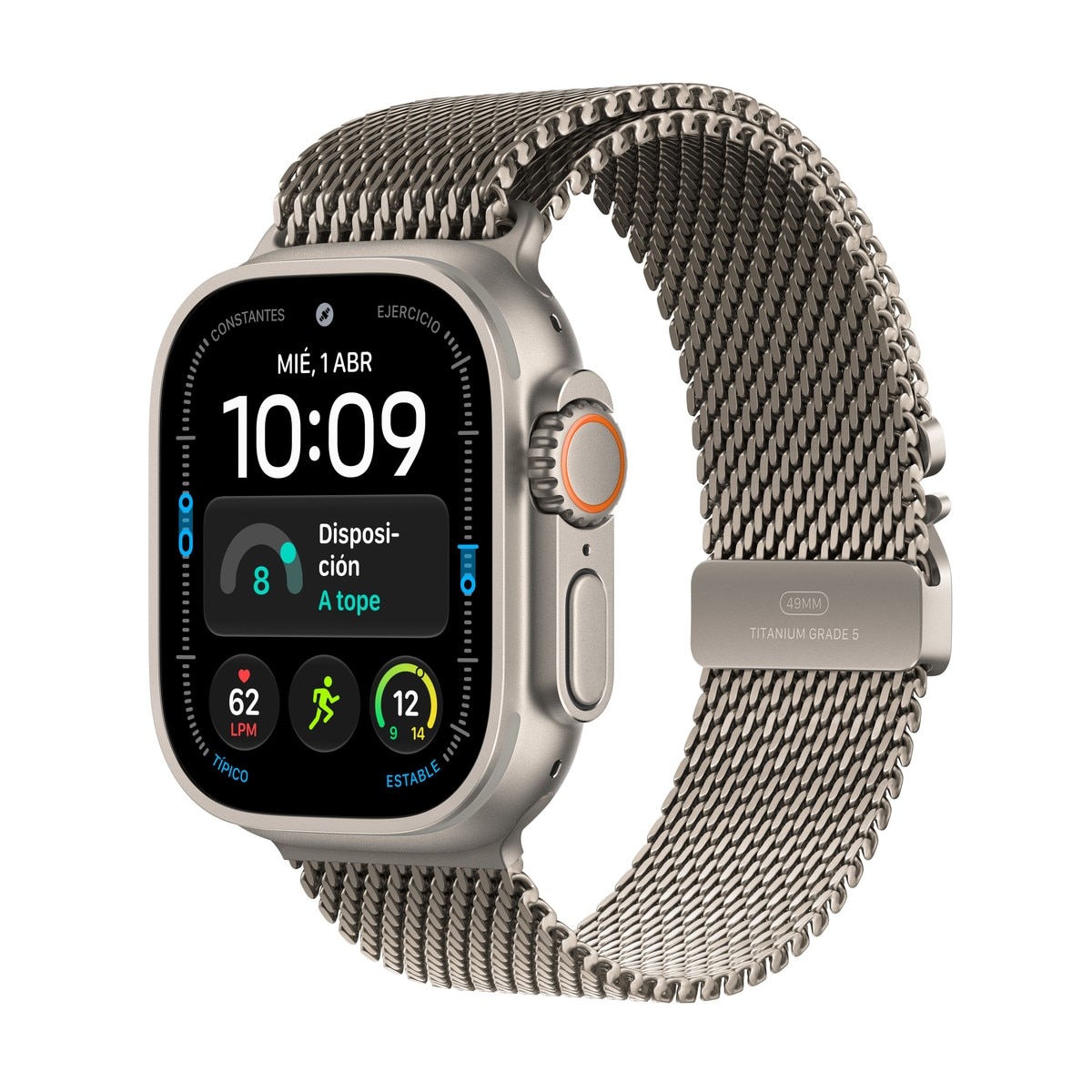 Imagen 0 de Apple Watch Ultra 4 GPS + Cellular 49mm Titanio Natural con Correa Milanese Loop (M)