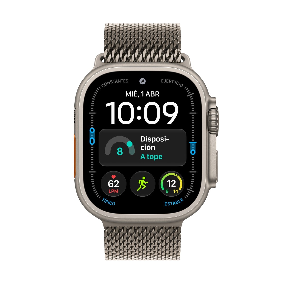 Apple Watch Ultra 4 GPS + Cellular 49mm Titanio Natural con Correa Milanese Loop (M) Titanio Natural-2