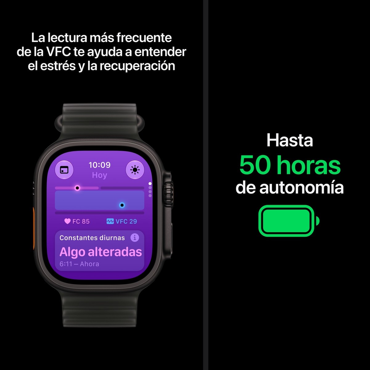 Apple Watch Ultra 4 GPS + Cellular 49mm Titanio Natural con Correa Milanese Loop (M) Titanio Natural-5