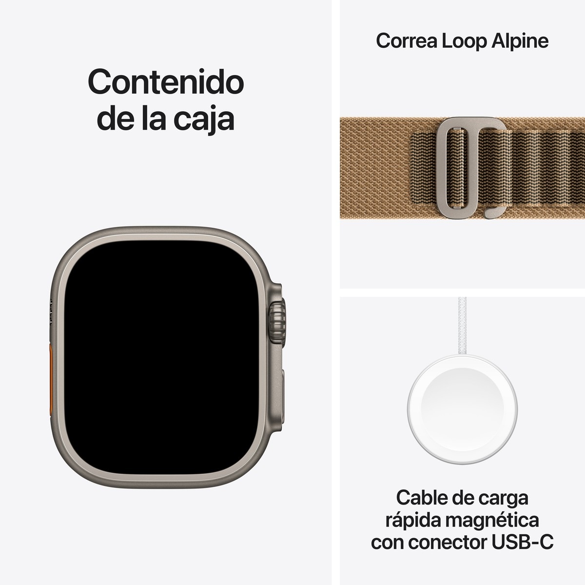 Apple Watch Ultra 4 GPS + Cellular 49mm Titanio Natural con Correa Alpine Loop Desert (M) Titanio Natural-7