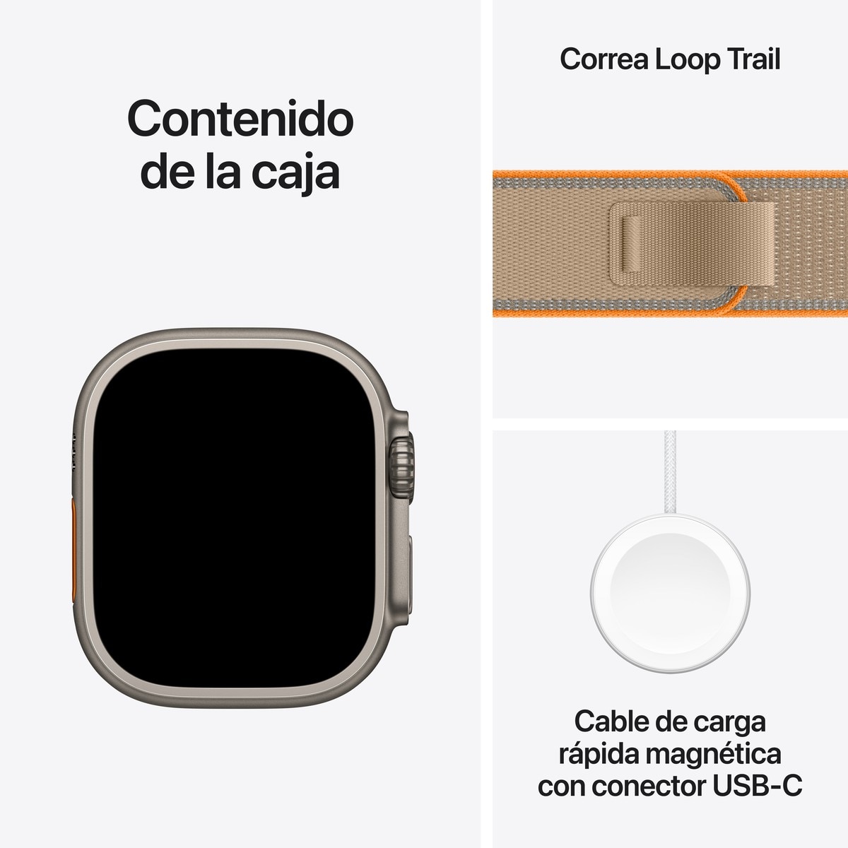 Apple Watch Ultra 4 GPS + Cellular 49mm con Correa Trail Loop Arena (M/L) - Titanio Natural Titanio Natural-7