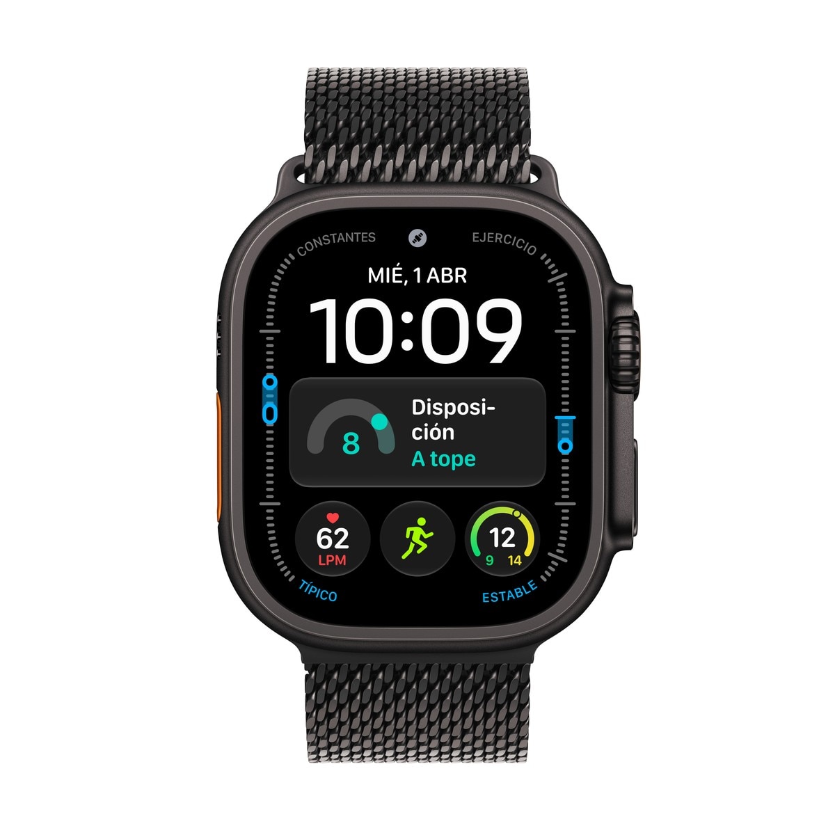 Apple Watch Ultra 4 GPS + Cellular 49mm con Correa Milanese Loop Negro - Titanio Negro Titanio Negro-2