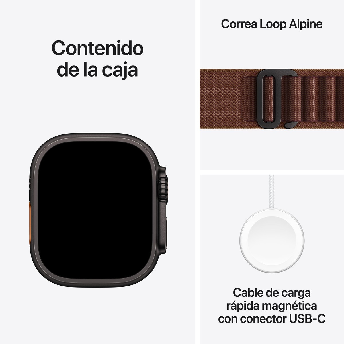 Apple Watch Ultra 4 GPS + Cellular 49mm con Correa Loop deportiva Burdeos - Titanio Negro Titanio Negro-7