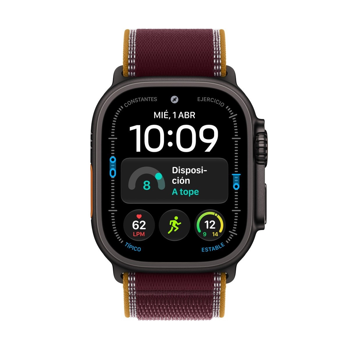 Apple Watch Ultra 4 GPS + Cellular 49mm con Correa Trail Loop Burdeos (M/L) - Titanio Negro Titanio Negro-2
