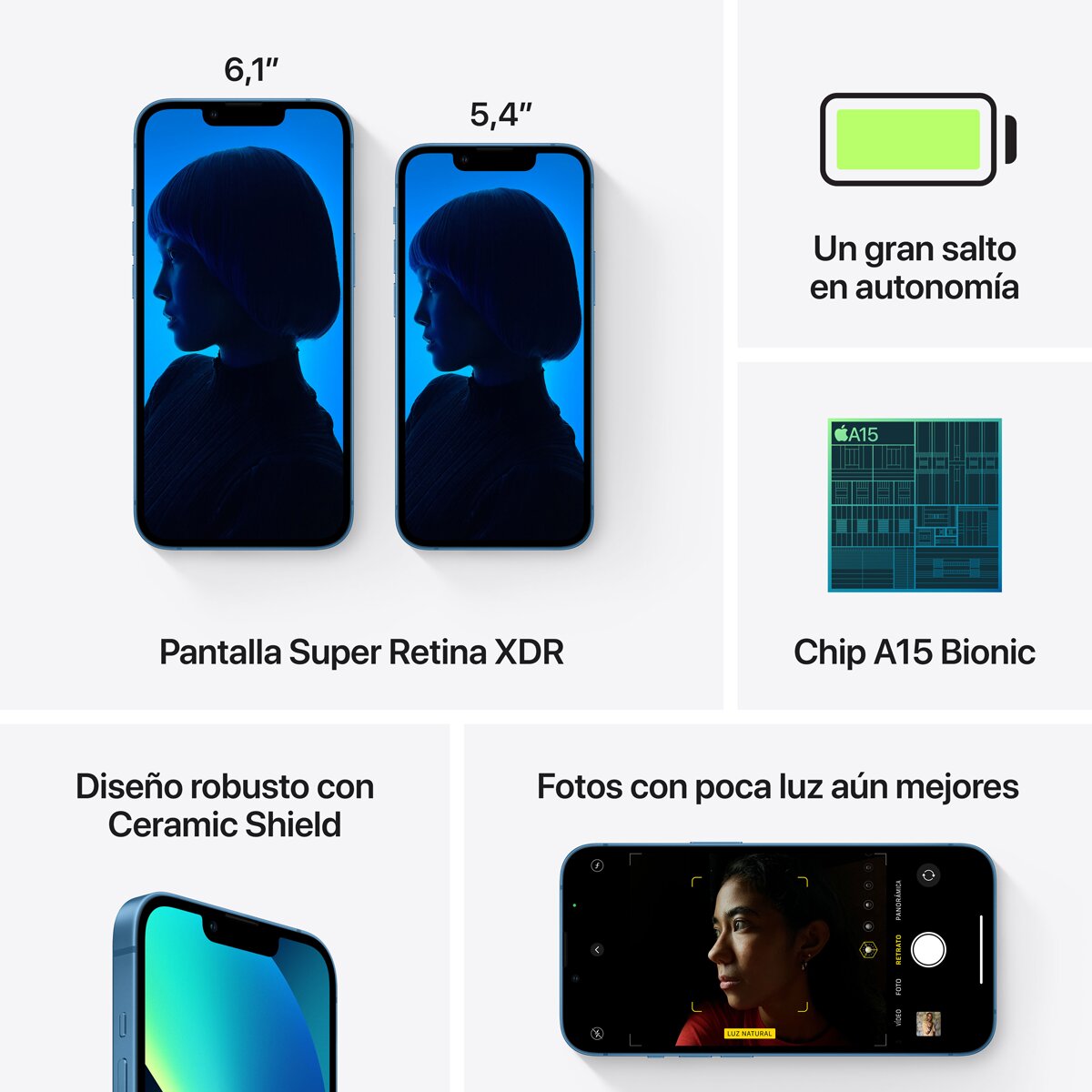 Apple iPhone 13 móvil libre Azul-7