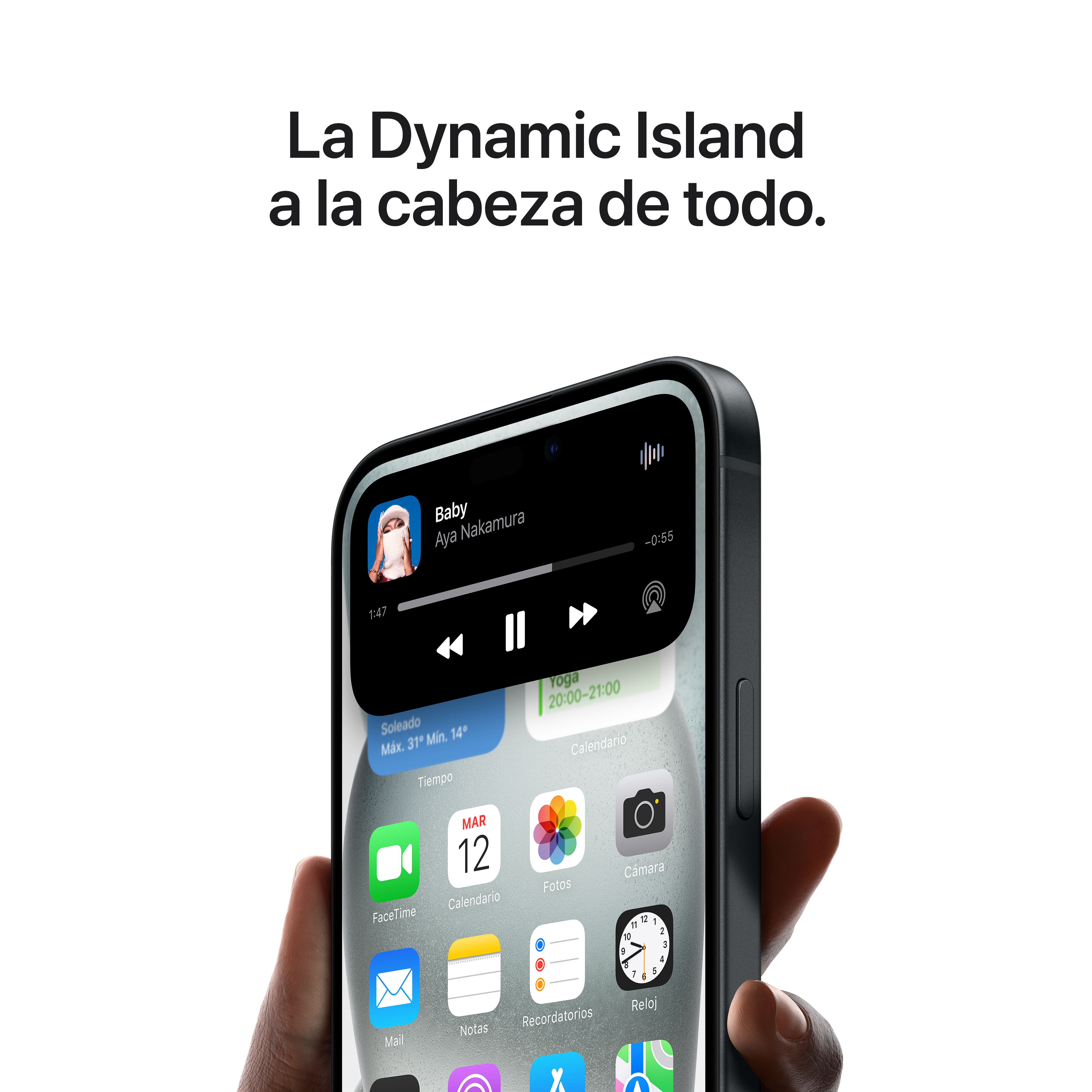 Apple iPhone 15 móvil libre - Negro 128 GB + 6 GB RAM Negro-8
