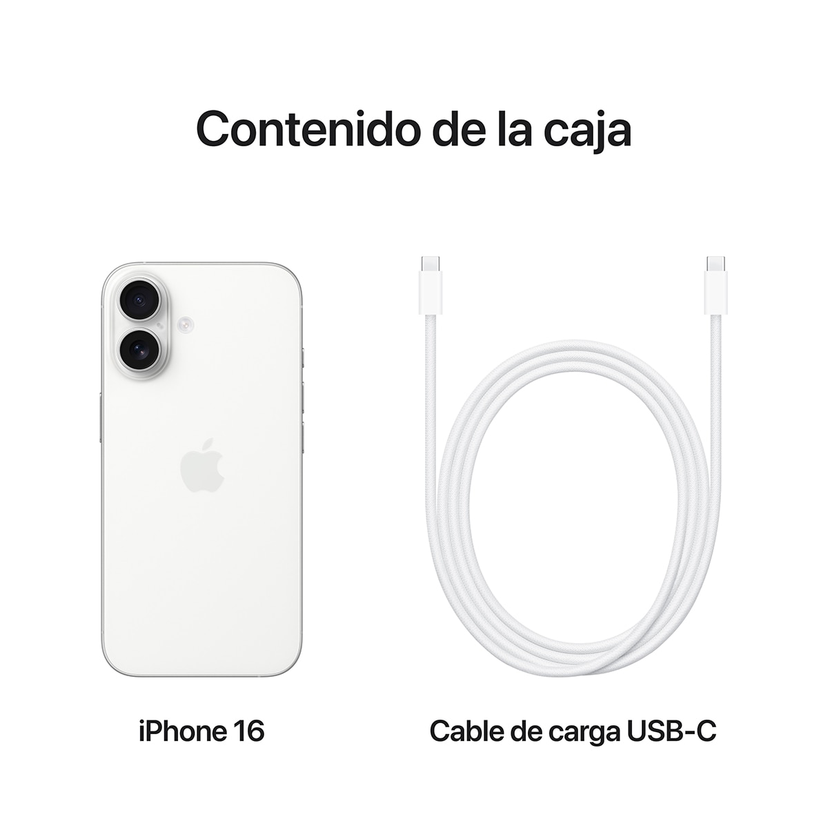 Apple iPhone 16 móvil libre Blanco 256 GB + 8 GB RAM · El Corte Inglés