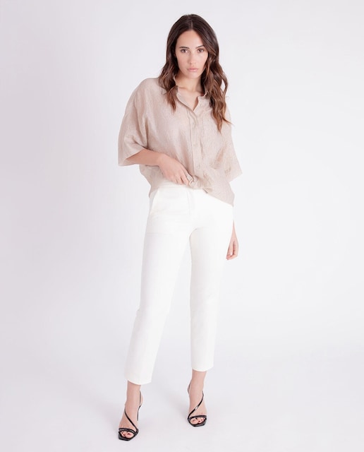 Imagen 0 de Pantalones slim de algodón elástico