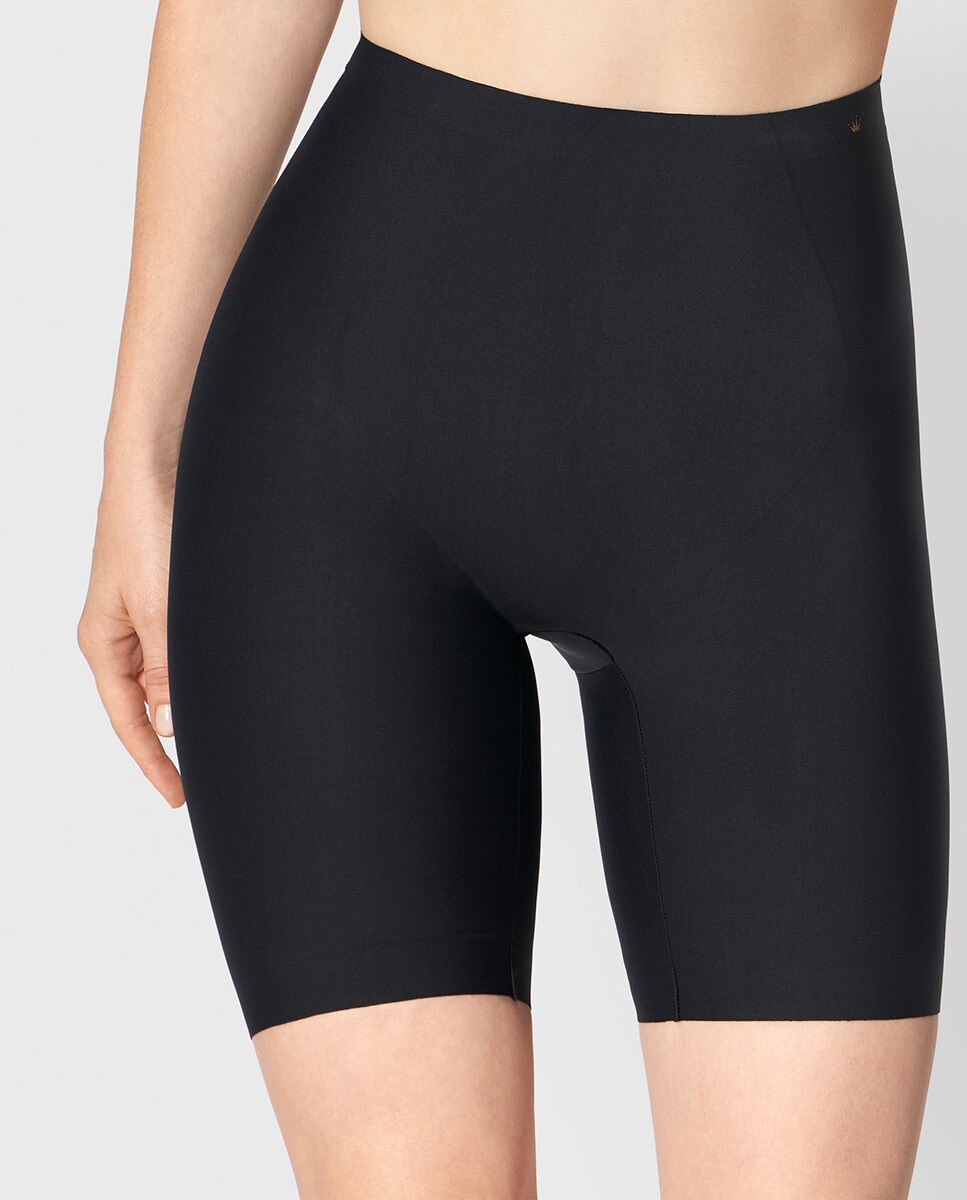 Bermudas adelgaçantes Medium Shaping lisas Preto-1
