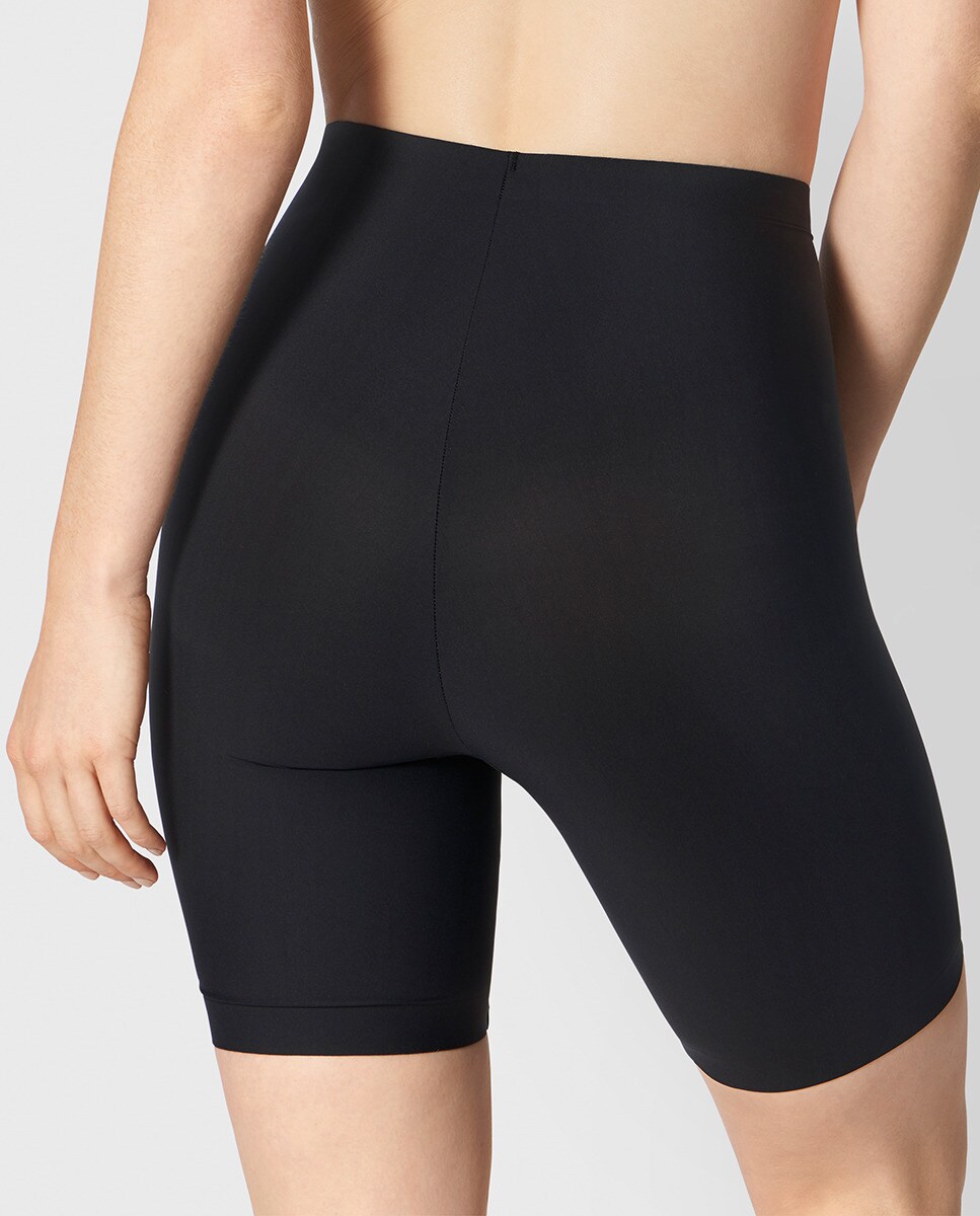 Bermudas adelgaçantes Medium Shaping lisas Preto-2