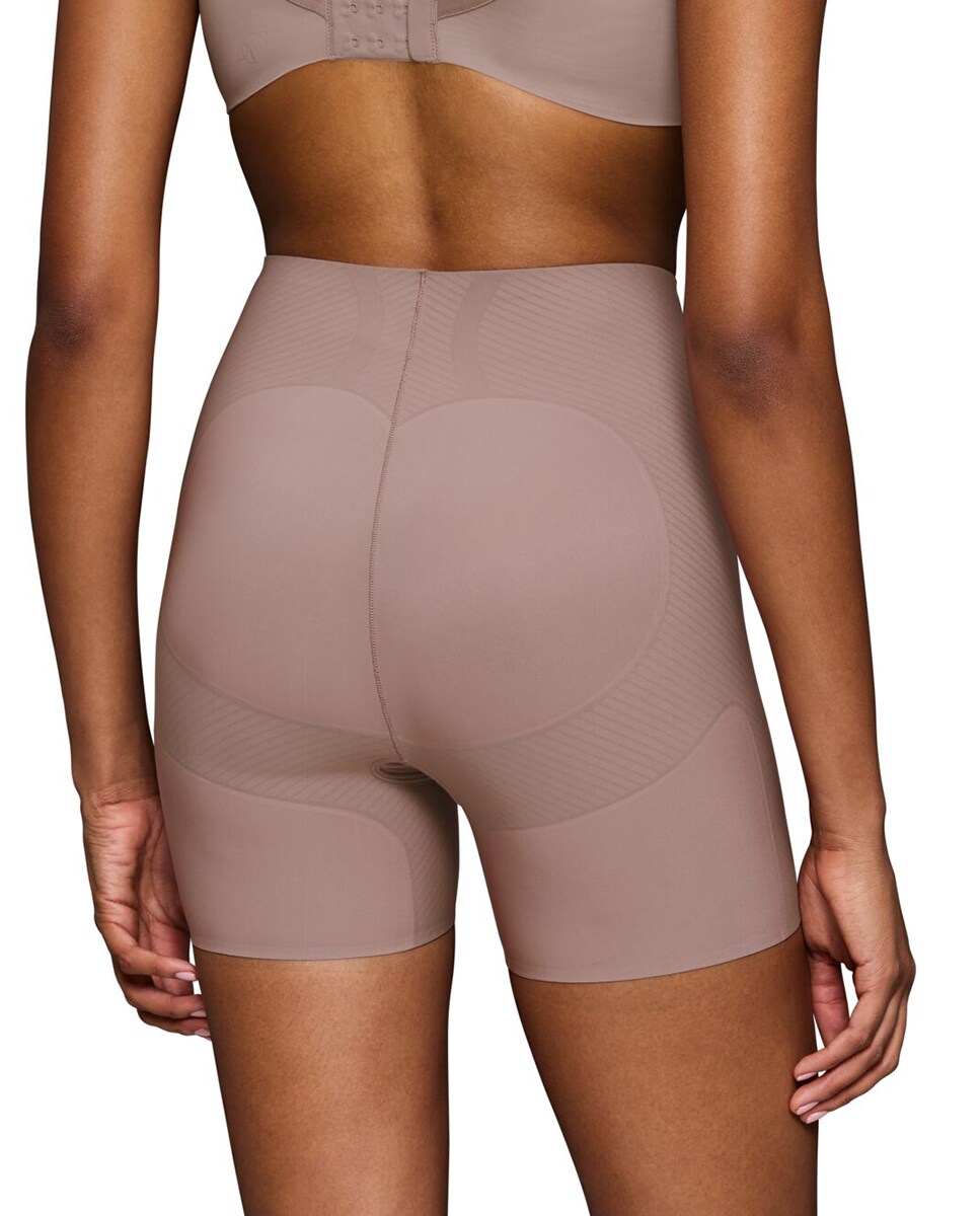 Bermudas Adelgaçantes com Controlo Médio Taupe-2