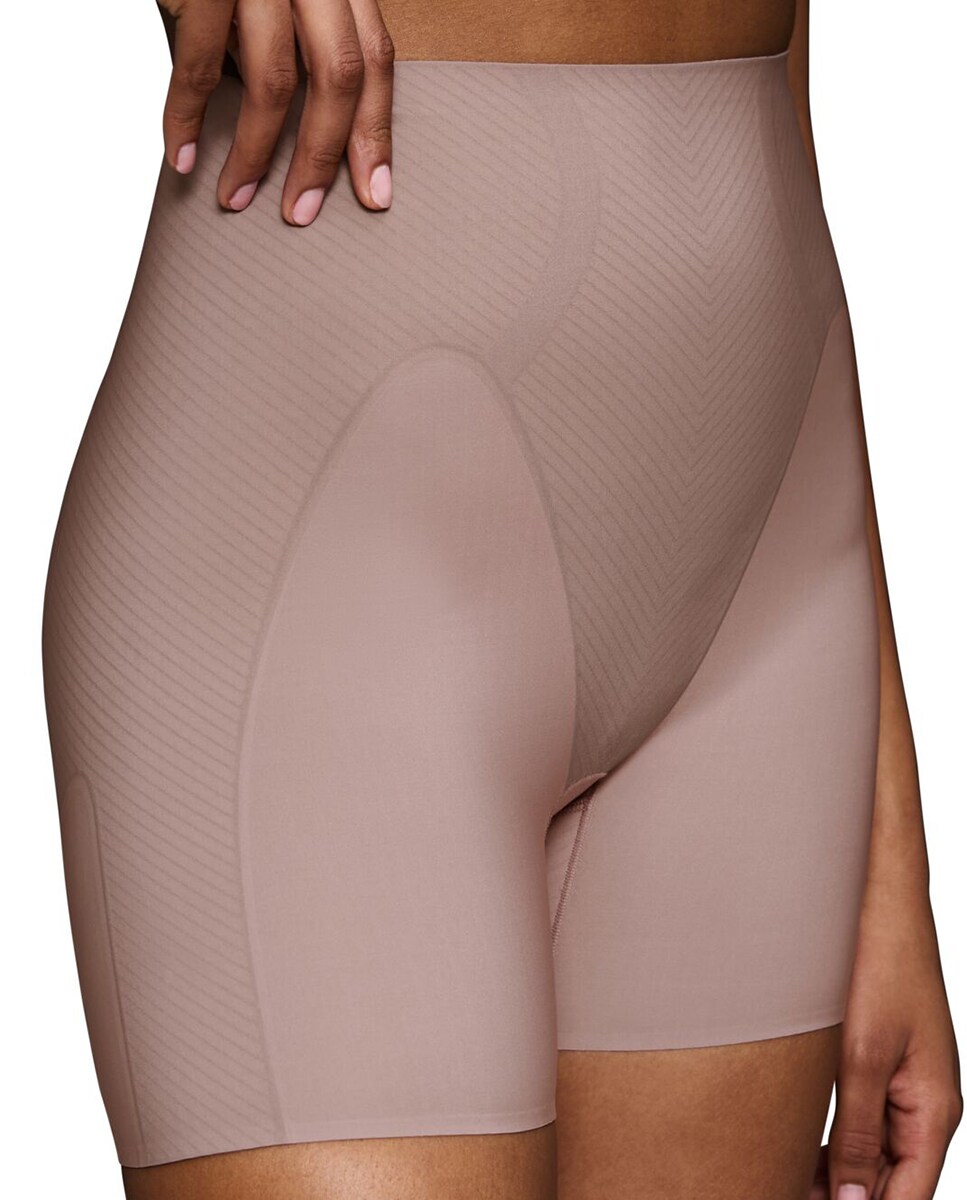 Bermudas Adelgaçantes com Controlo Médio Taupe-3