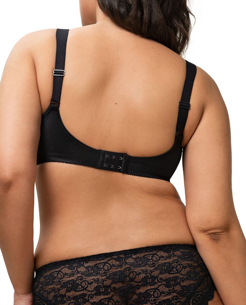 Sujetador reductor Doreen Cotton liso - Triumph - Negro Negro-2