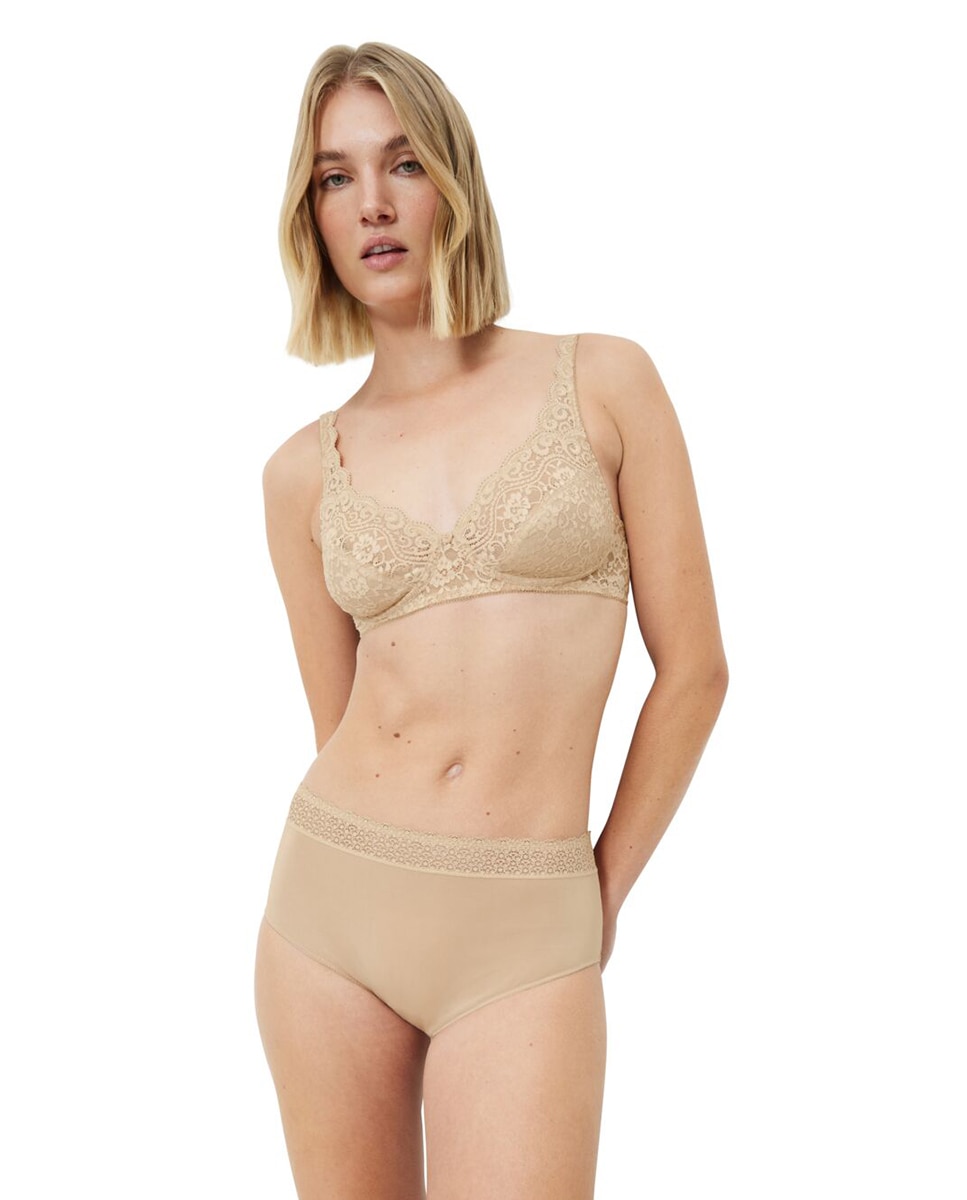 Sujetador sin aro de encaje - Triumph - Beige Beige-5