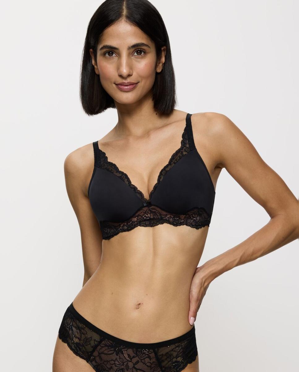 Sujetador Amourette Charm encaje sin aro - Triumph - Negro Negro-1