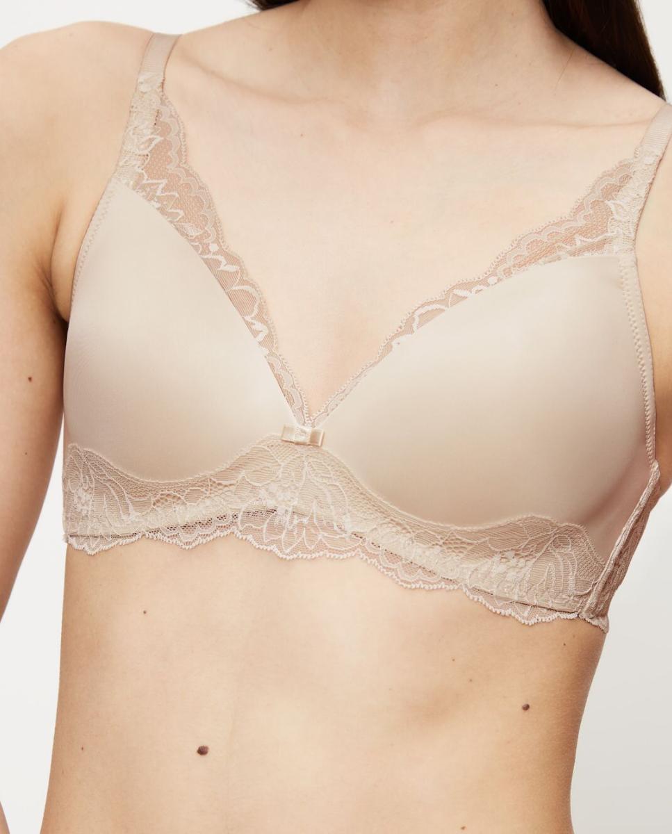 Soutien Amourette Charm de renda sem aro Cru-3