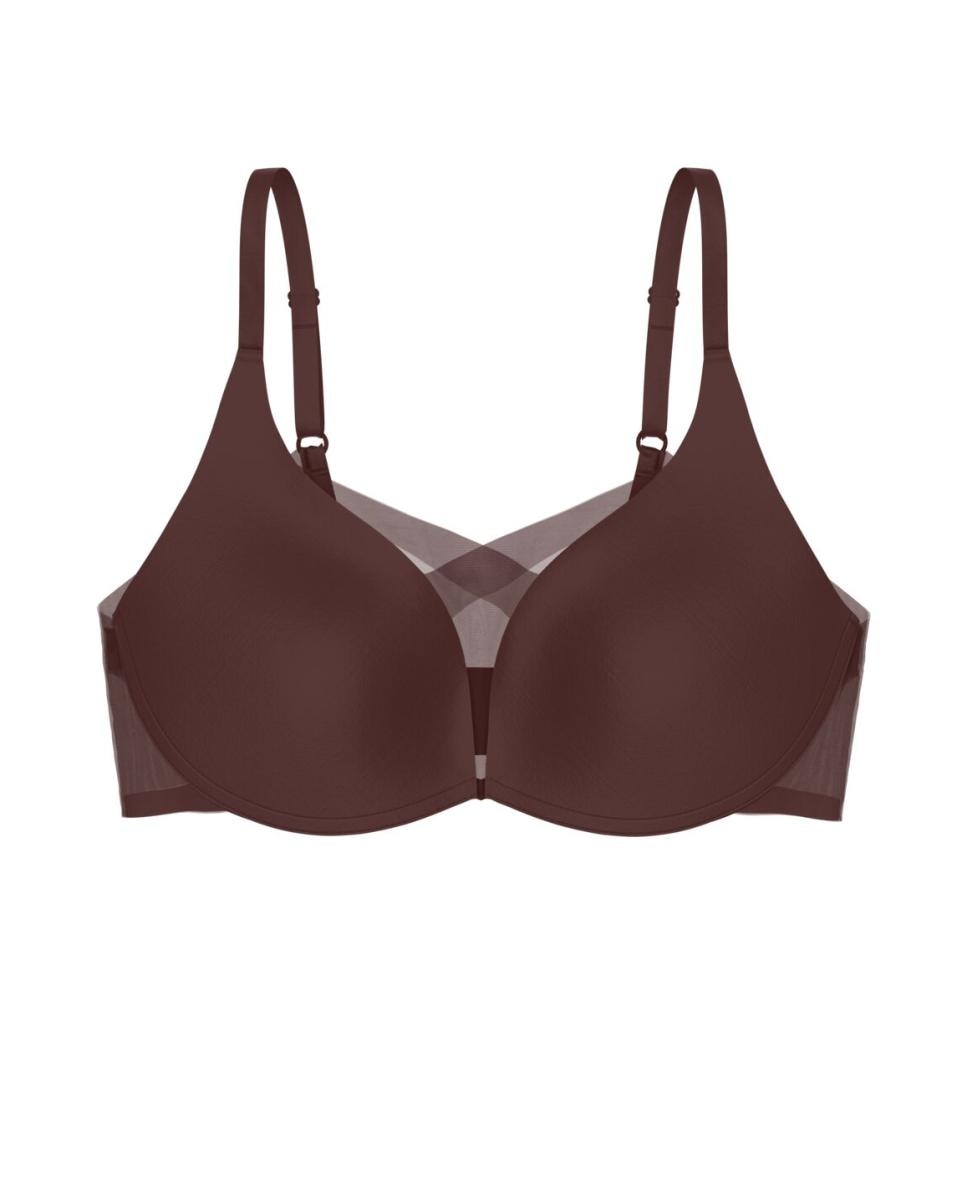 Soutien sem Aro e com Copa Inovadora de Foam 4d Castanho-4