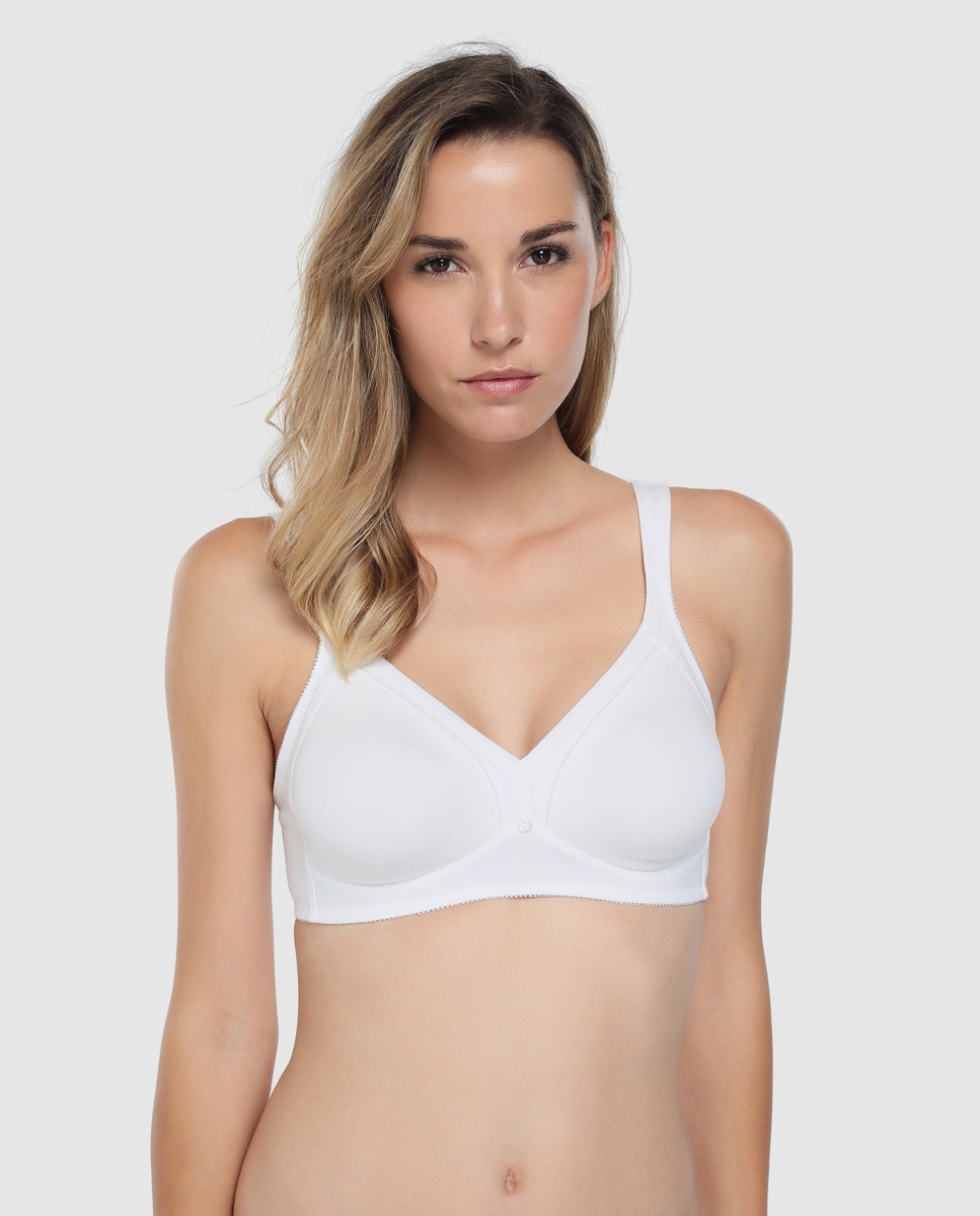 Soutien de mulher Triumph de capacidade sem aro Branco-1