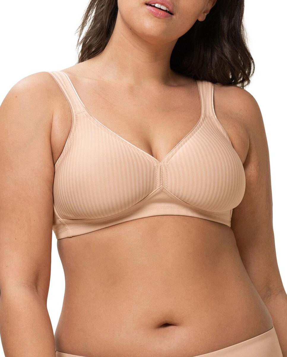 Sujetador Moder Soft Cott Triumph tipo top sin aro y suaves copas preformadas - Beige Beige-1