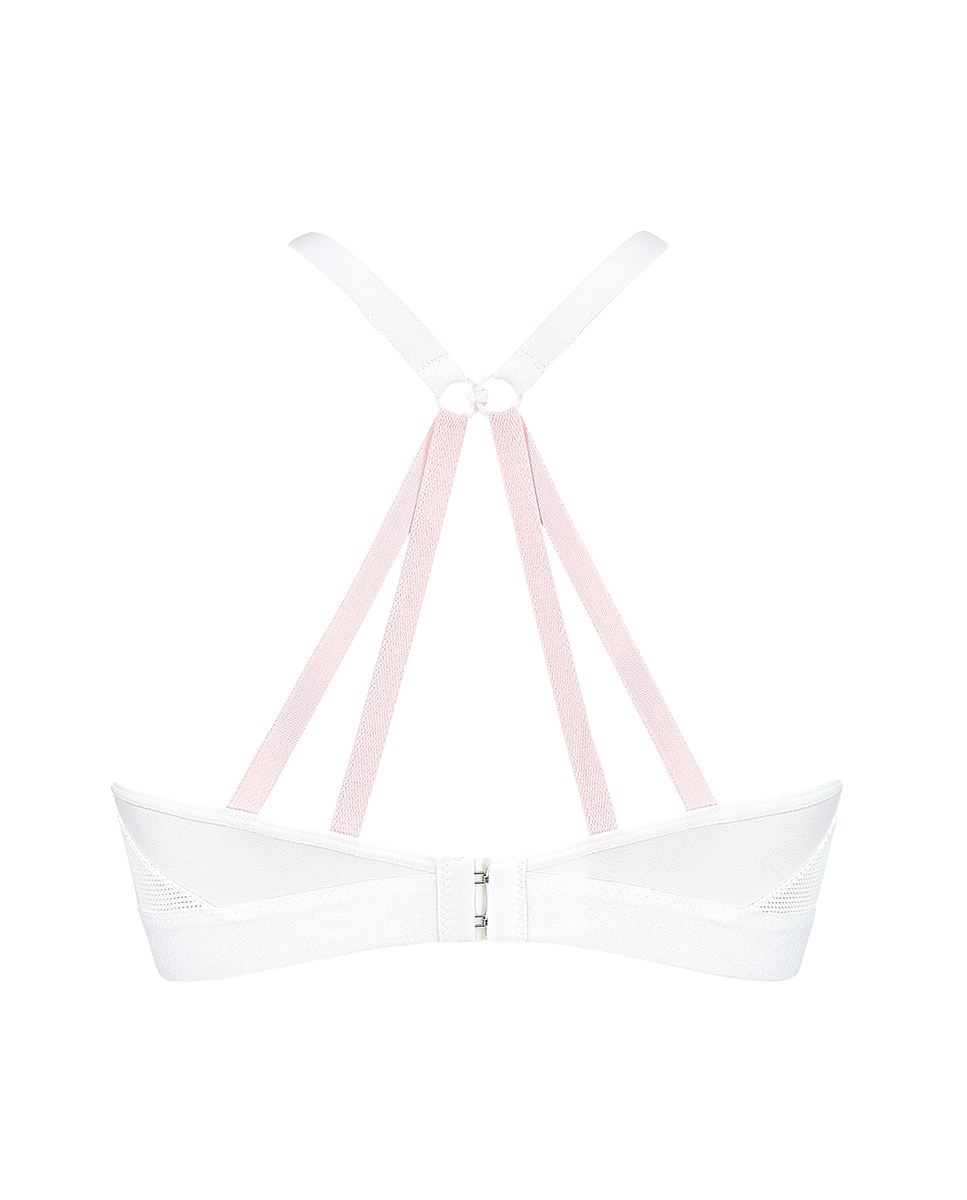 Soutien desportivo Triaction Free Motion sem aro nem enchimento Branco-5
