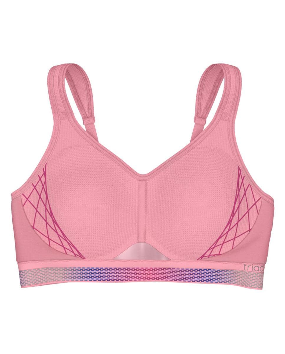 Soutien desportivo triaction de copa moldada e sem aro Rosa-claro-4