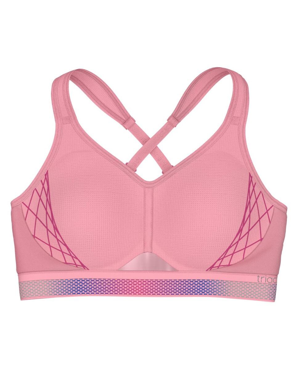 Soutien desportivo triaction de copa moldada e sem aro Rosa-claro-5
