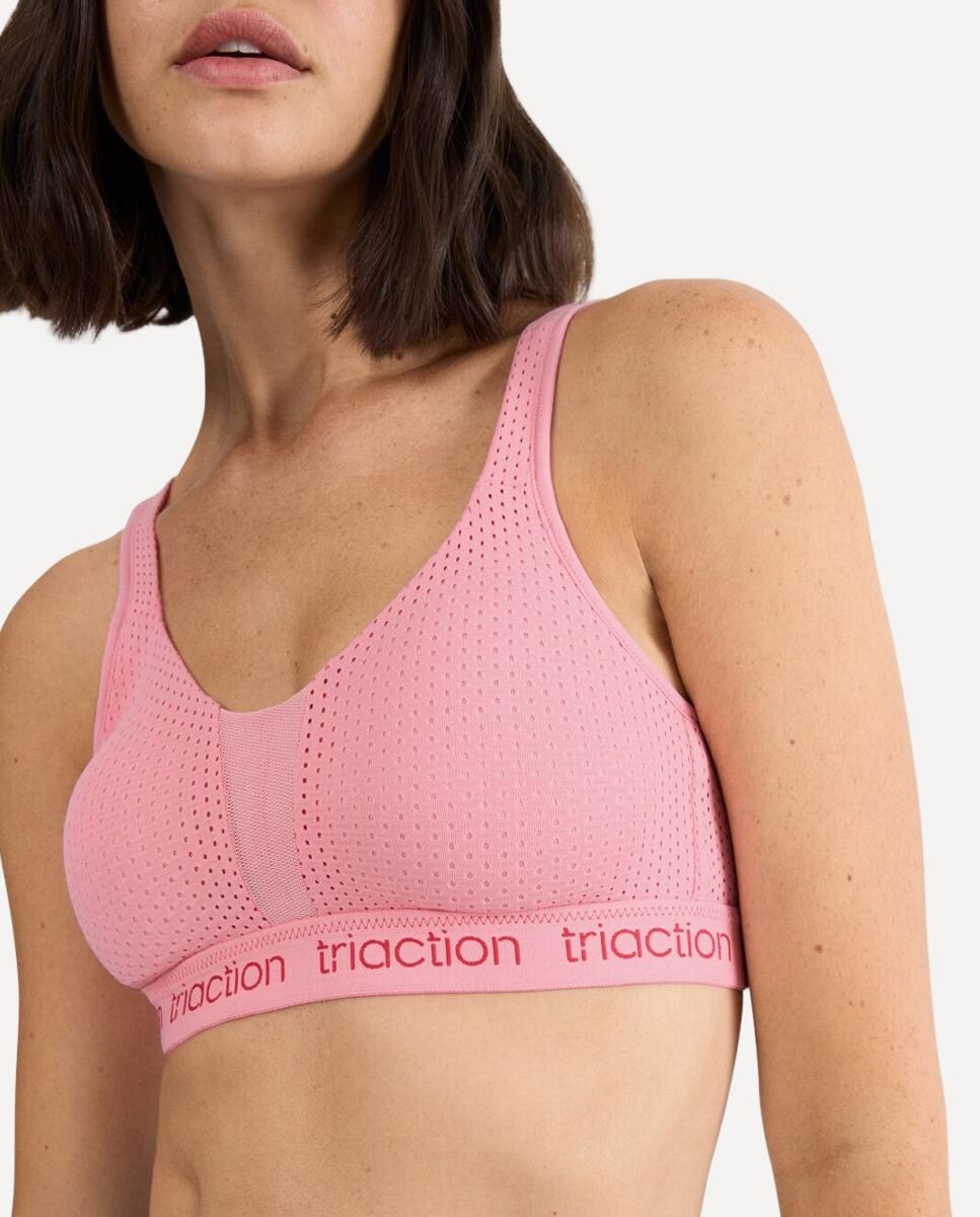 Soutien desportivo triaction sem aro nem enchimento Rosa-claro-3