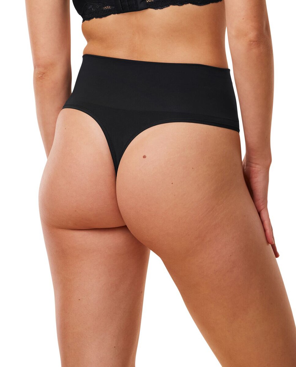 Faja tanga invisible con cintura de control medio - Triumph - Negro Negro-2