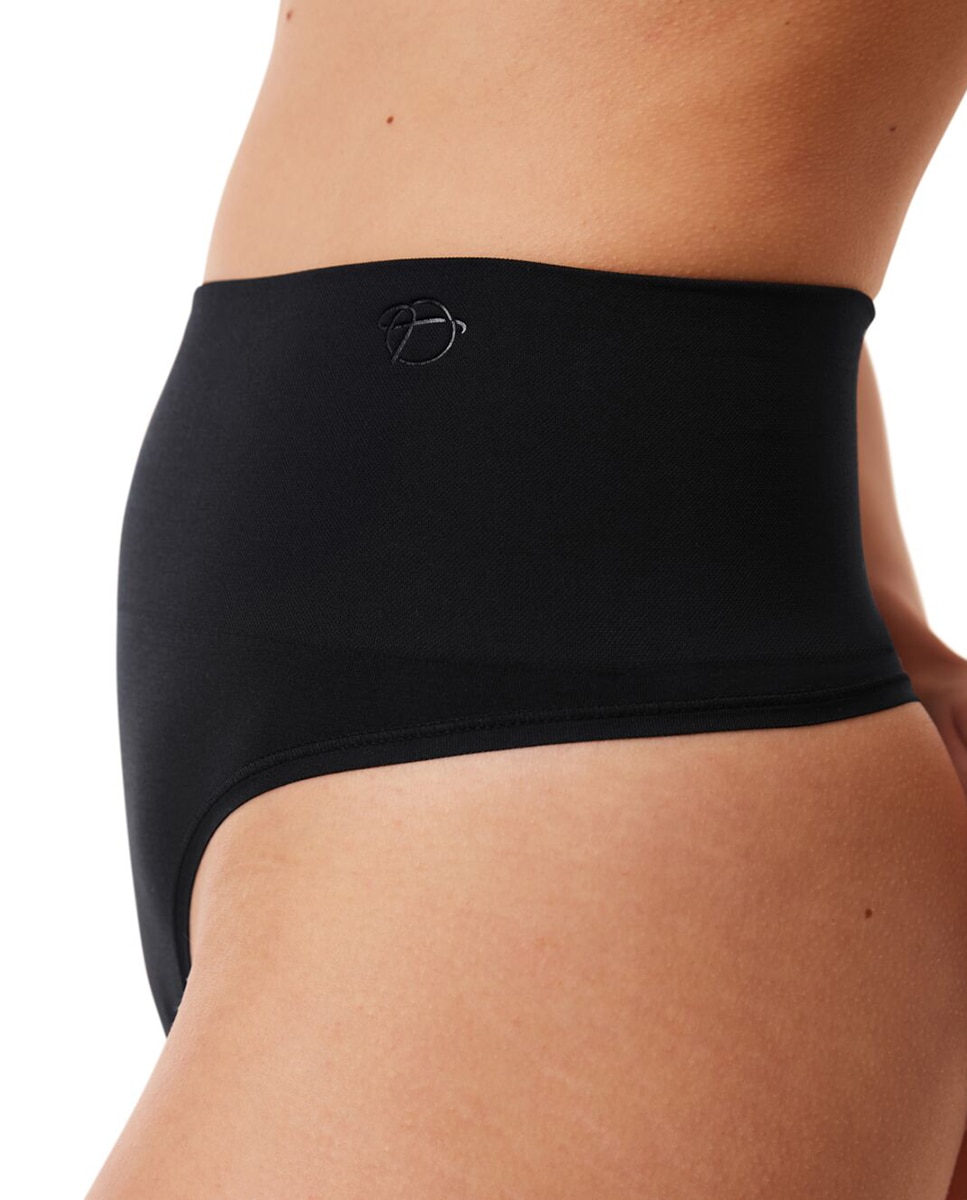 Faja tanga invisible con cintura de control medio - Triumph - Negro Negro-3