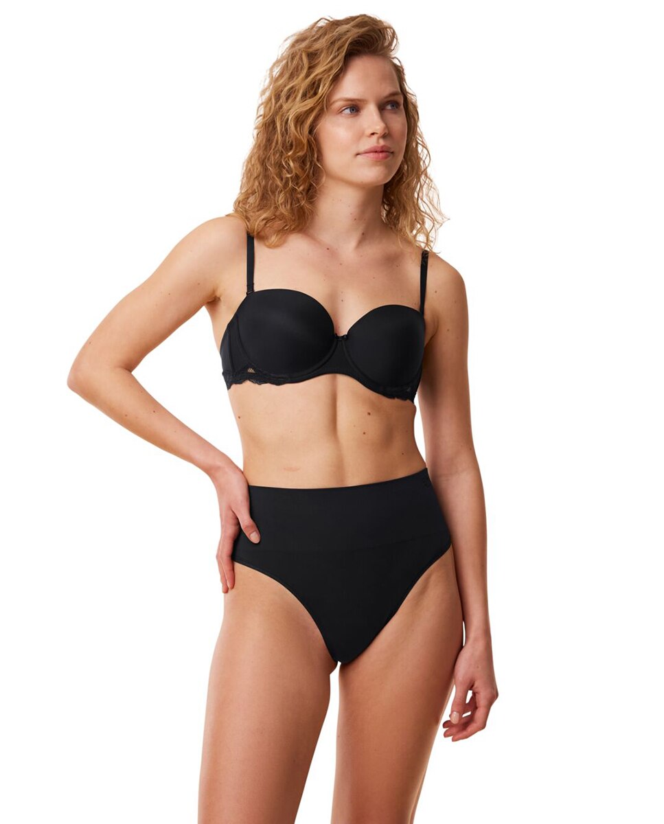 Faja tanga invisible con cintura de control medio - Triumph - Negro Negro-4