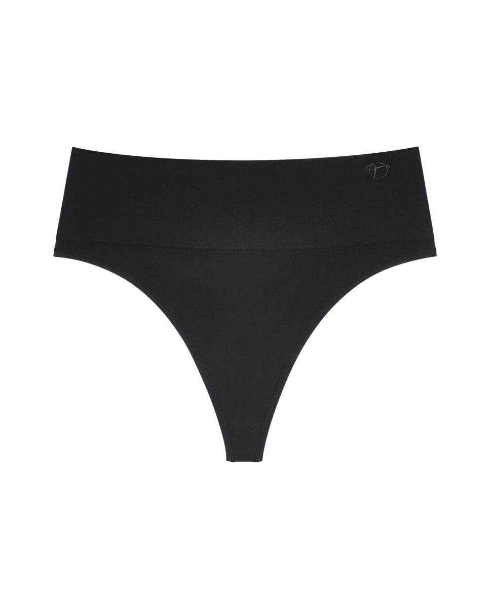 Faja tanga invisible con cintura de control medio - Triumph - Negro Negro-6