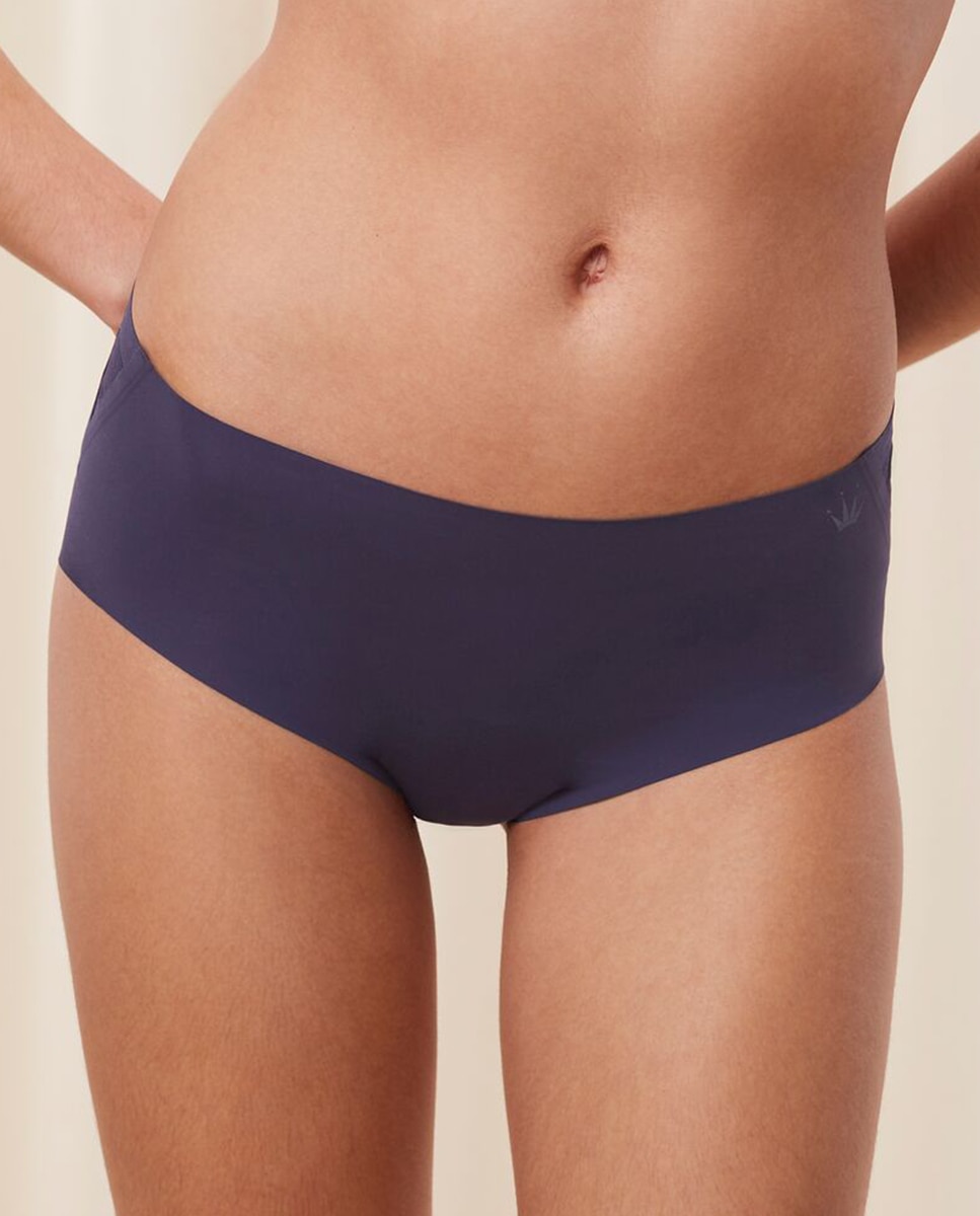 Cueca Maxi Ligeira e sem Costuras Azul-1