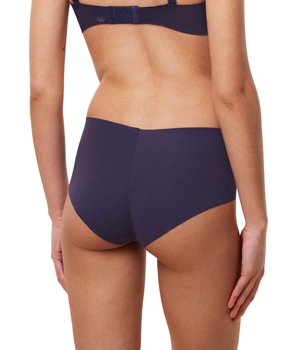 Cueca Maxi Ligeira e sem Costuras Azul-2