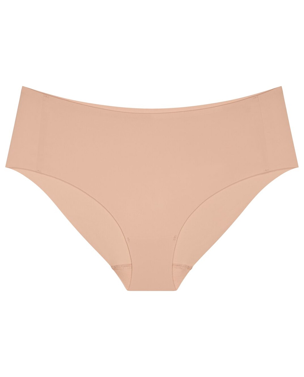 Cueca Maxi de Cobertura Alta, sem Costuras, de Corte Limpo e Tecido de Microfibra Nude-4