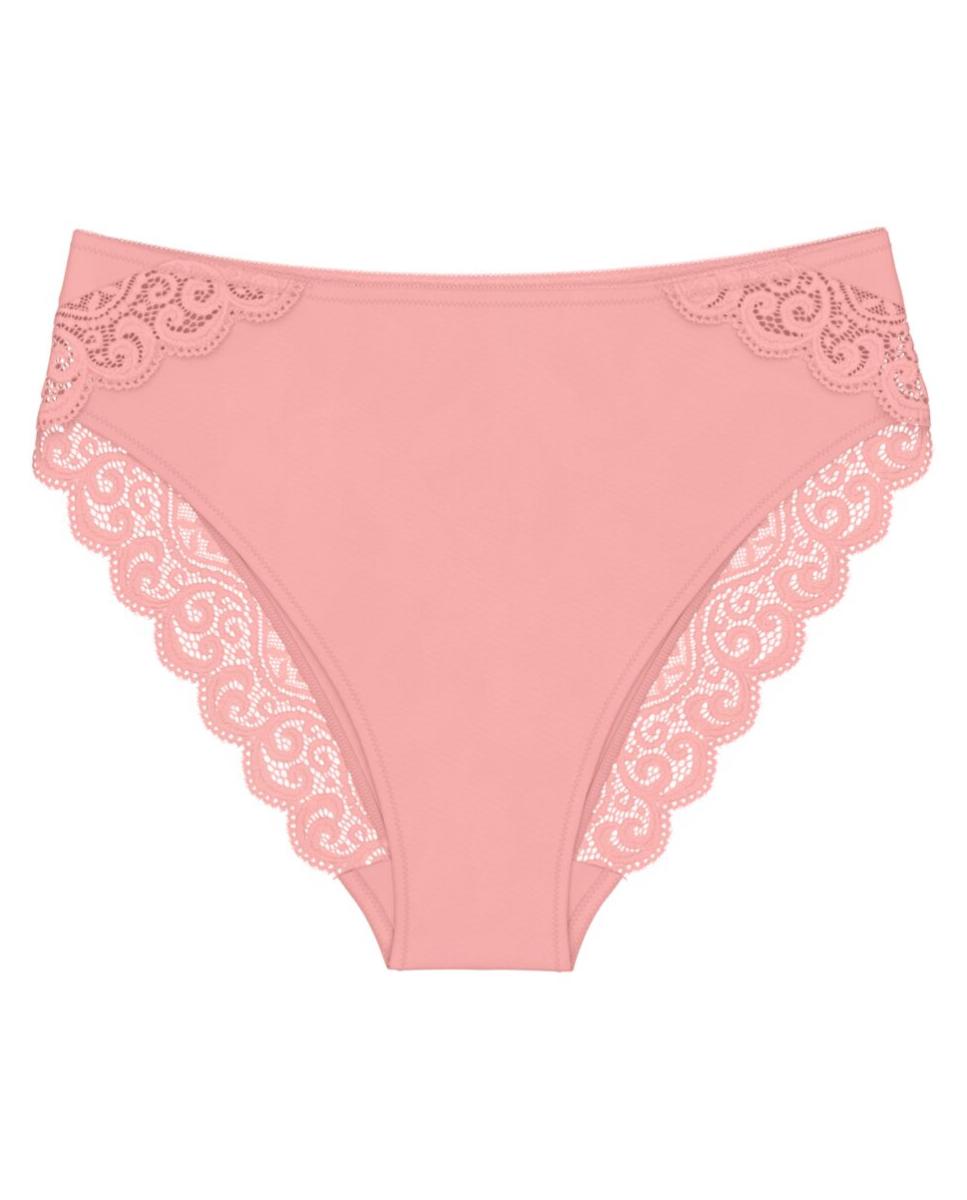 Cueca de Renda de Microfibra Rosa-claro-4