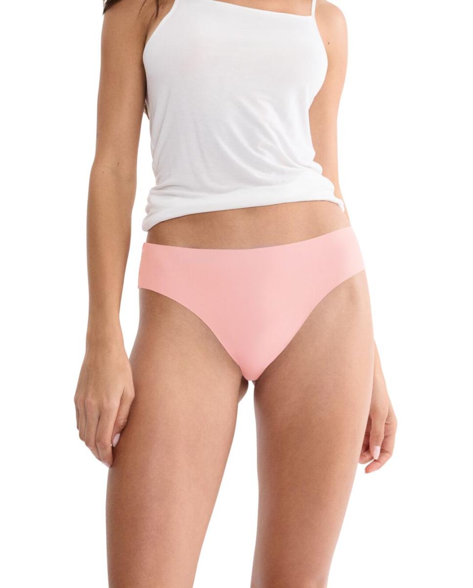 Cueca Tai com Renda Elástica Decorativa e Corte Depurado Confecionado em Microfibra Sustentável Rosa-claro-1