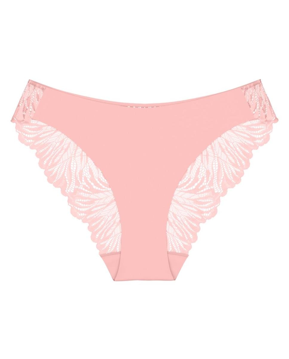 Cueca Tai com Renda Elástica Decorativa e Corte Depurado Confecionado em Microfibra Sustentável Rosa-claro-4