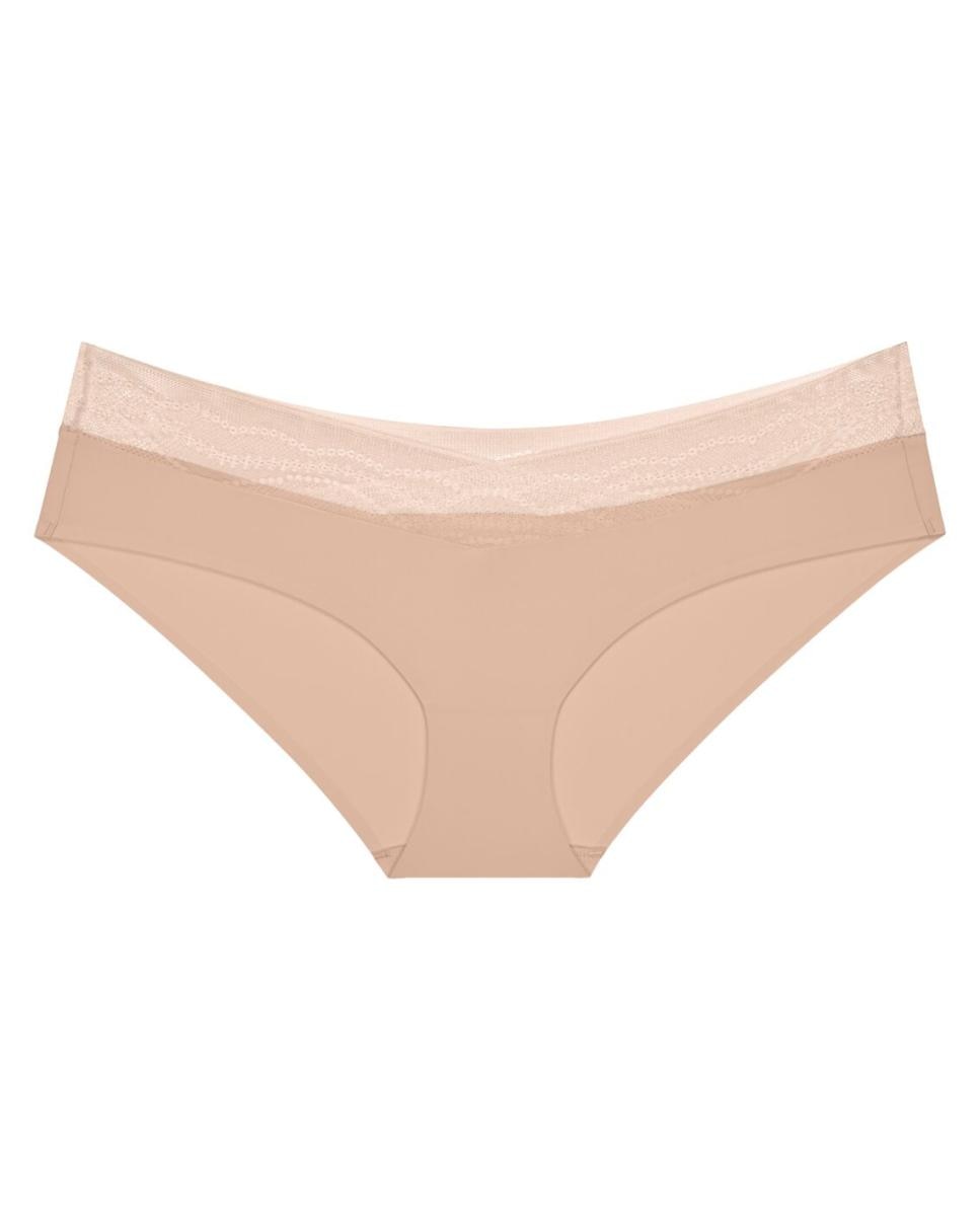 Imagen 4 de Braguita hípster fabricada con ligero y suave microtejido con encaje gráfico superplano - Triumph - Natural Natural