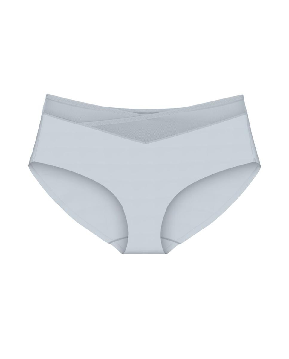 Cueca Maxi com Cintura Decorada Cinzento-claro-4