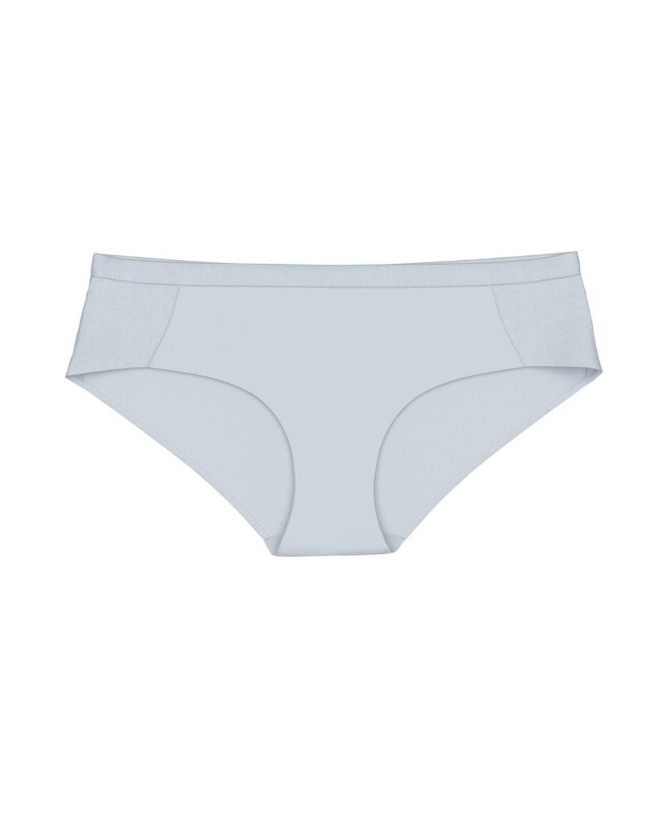 Cueca Hipster com Efeito de Segunda Pele e Detalhes nas Ancas Cinzento-claro-4