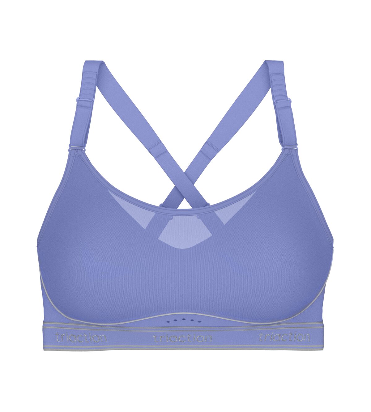 Soutien Desportivo de Alto Impacto sem Aros e com Alças Multiposições Azul-5